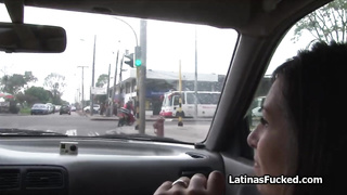 Relaxing titty fuck with Colombian chick