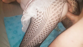 Babe in frilly tarten skirt fucked hard