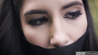 Latina makes bully lick her cunt outdoor