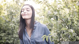 Latina makes bully lick her cunt outdoor