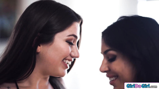 Milf stepmom and stepdaughter masturbate