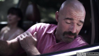 Babe anal fucked outdoors by fatherinlaw