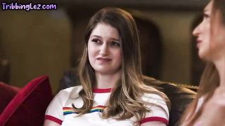 Smooching 20yo good-sized jugged lesbians gobble and finger coochies