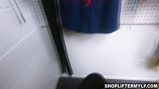 Milf with glasses fucked by the officer