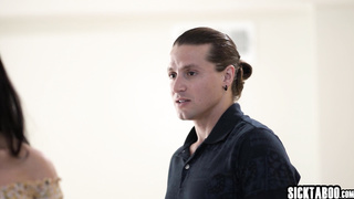 Wet MILF stepmom tit fucked by stepson