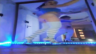 Emo FEMALE DOM steaming dance booty twerk in highheels and fantastic fishnet Pantyhose PMV music compilation Domme Porno Movies - Tube8