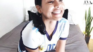 Your cheerleader gf prays for hook-up POINT OF VIEW