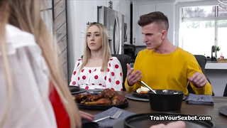 Olivers new girlfriend is a sexbot ready to be fucked