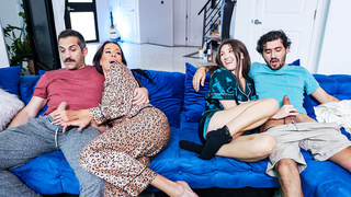 Couples fuck stepson and his gf foursome