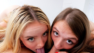 Perfect gift by sexy teens stepbrother