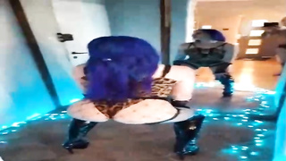 Highly cool Punk Domme dance in spandex footwear and displaying her ideal bod PMV, tat female dominance Pornography Movies - Tube8