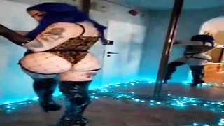 Highly cool Punk Domme dance in spandex footwear and displaying her ideal bod PMV, tat female dominance Pornography Movies - Tube8