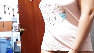 I was cleaning the guest room and I penetrated my vagina. My stepparent was next door seeing tv lol