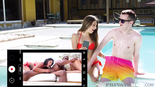 Intimate Black - Anya Krey And Scarlett Enjoy 3 Way With BIG BLACK COCK!