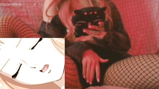 Virginal teenie nymph inexperienced masturbs her vag observing g/g anime porn strap dildo Yuri uncensored legitimate