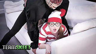 ExxxtrSmall - Costumed Bombshell Drills A Dangled Slink Pornography Movies - Tube8