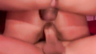 Platinum-Blonde female get rock hard dual intrusion