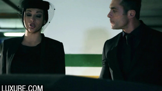 Hard-Core fuckfest with Anissa Kate on a public parking