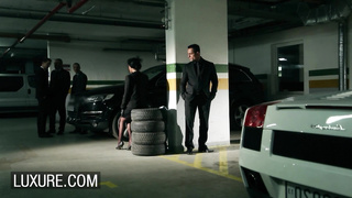 Hard-Core fuckfest with Anissa Kate on a public parking