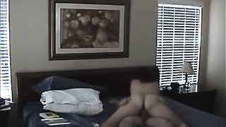 Covert Camera. Cuckold wifey pulverizing in sofa while being filmed.