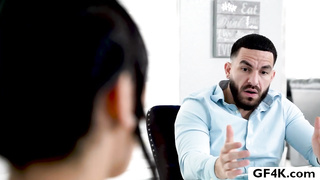 Busty gf fucks bfs bigcock hard in couch