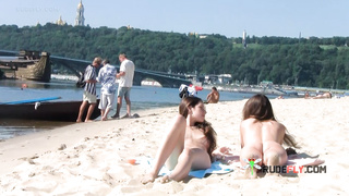 Sexy nudist teen enjoys