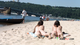 Sexy nudist teen enjoys