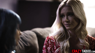 Busty MILF licking hot lesbians pussy