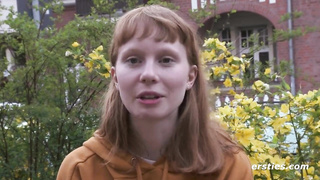 Ersties: Adorable Norwegian Model Strokes With a Glass Faux-Cock