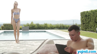 Busy Charlie fucked Tiffany beside the pool