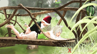 Molten hookup! Insatiable magnificent pixie and gnome in the village