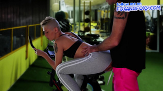 Ass-Fuck pulverize in the public GYM. Part two