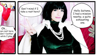 Rich super-bitch turns into your gimp FELLATIO & FACIAL CUMSHOT - Fubuki Costume Play (One Crush Fellow)