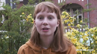 Glamorous Norwegian ginger-haired is frolicking her wetting raw vagina with a fake penis and yelling while nutting