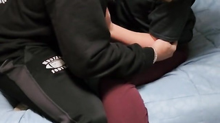 My first-ever BIG BLACK COCK.. he ejaculates inwards me while my spouse sees!