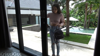 WARM FUCK-A-THON WITH A PUNY DARK-HAIRED IN ACCIDENTALLY RIPPED DENIM ON THE RUMP