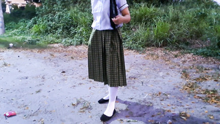 Schoolgirl hindi sinundo ng boyfriend kaya c manong driver kumantot