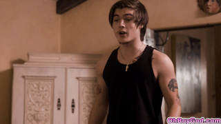 Stepson joins parents little fun in bed