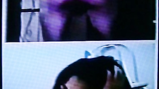 Horny Asian feels her huge mature tits for me (+ sound )