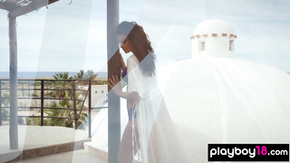 Canadian babe dropped off her lingerie