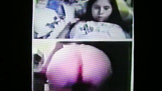 Horny College girl bares her tits to my hot show (+ sound )