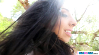 Busty Trinity St Claire anal toying babe