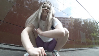 COULD NOT STAND IT and gave in the pu$$y for FRESH SNEAKERS