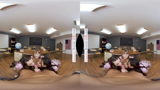 Insatiable America - School honeys, Angel Youngs, Ashley Bear, & Mila Taylor find out their Schoolteacher h