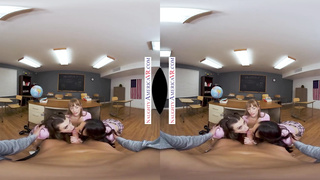 Insatiable America - School honeys, Angel Youngs, Ashley Bear, & Mila Taylor find out their Schoolteacher h