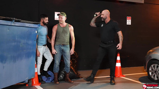 Torrid threesome sex with Dominic, Drew and Eric Red