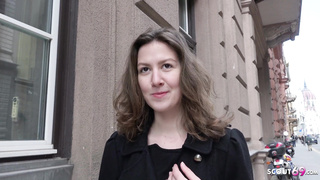 GERMAN SCOUT - School Teenager Alessandra chat to Bang at Public Agent Audition