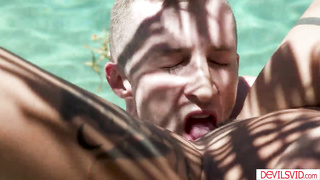 Guy fucking his wifes big tits stepsis