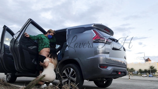 Risky Hook-Up in Parking Bunch - pinay Viral 2022 Kakaba Kantotan sa labas Ng mall -sa puwet tinira