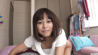 Half Chinese half Thai JAV first-timer gives sucky-sucky